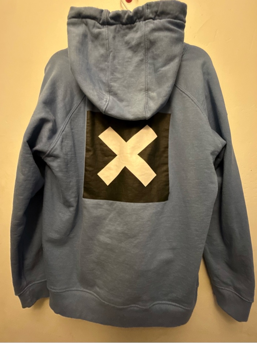 Blue Banana Hoodie Light Blue White X Logo